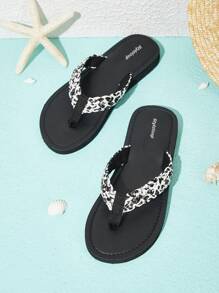 Styleloop 女士时尚黑色人字拖夏季度假鞋夏季促销波西米亚风复古乡村风法式鞋