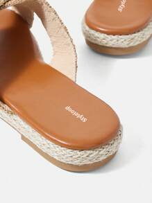 Styleloop Women's Stylish And Versatile Flat Sandals - Brown - View 6