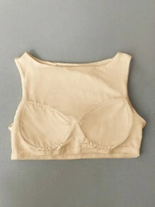 SHEIN EZwear 大码休闲百搭纯色吊带背心（带胸垫），春夏