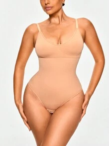 SHEIN Shape Seamless Shapewear Bodysuit, Body Shaper, Tummy Waist Control Bust & Butt Lifter With Adjustable Straps