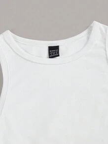 SHEIN Essnce 4pcs Women's Crop Top Tank Top, Sexy Slim Fit, Suitable For Summer Back To School