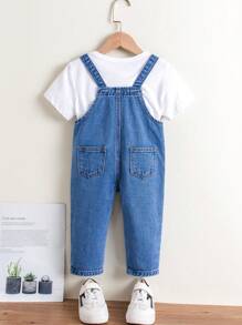 Kleinkind Jungen tägliche bequeme Denim Latzhose für den Freizeitgebrauch