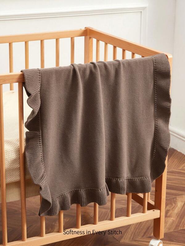 Plain And Simple Knitted Baby Blanket For Daily Use Love Valentine