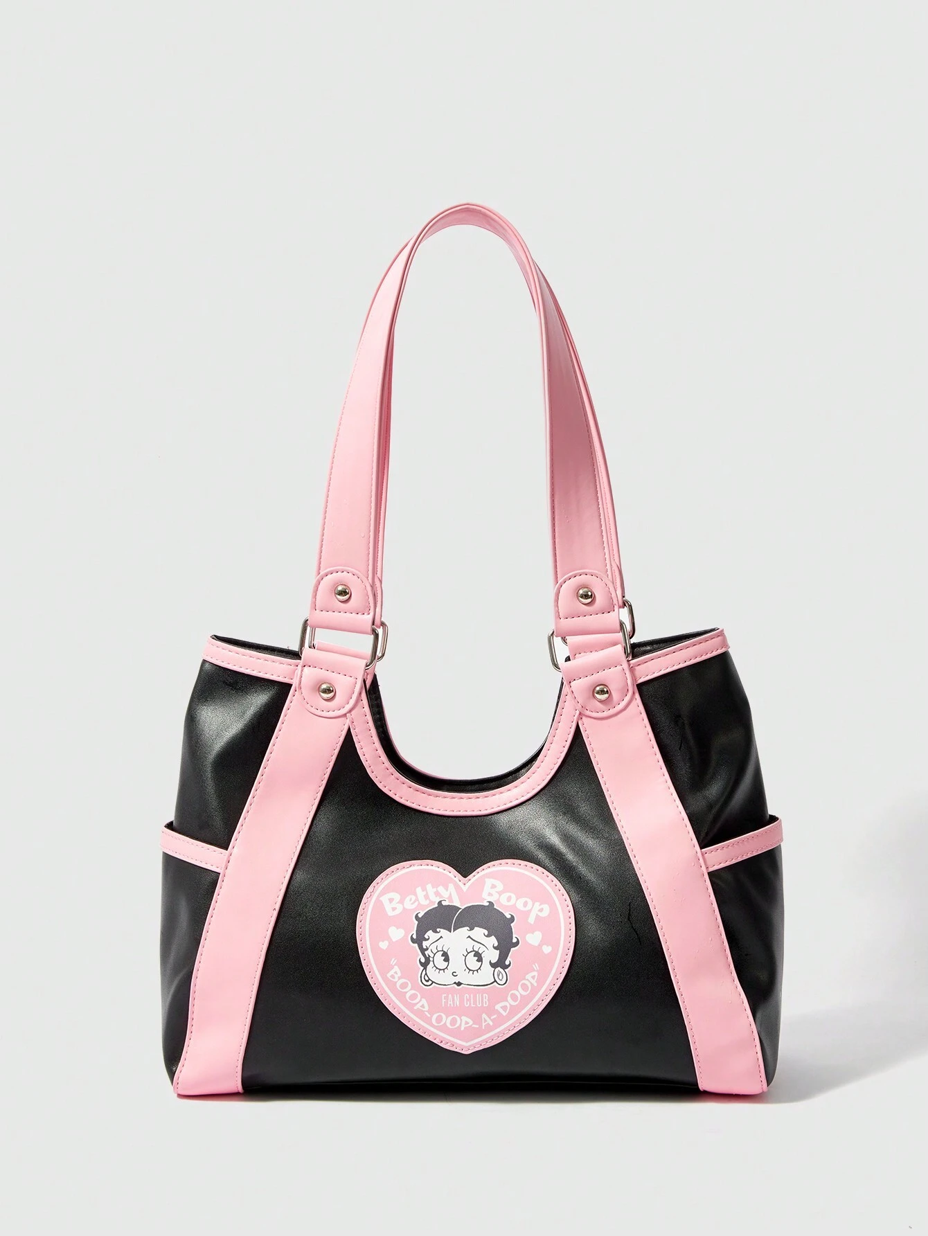 Our Casual Color-Block Heart & Cartoon Figure Applique Magnetic