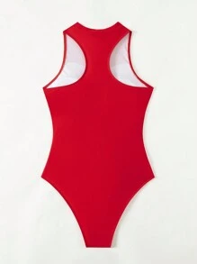 Swim SPRTY Women's Red One-Piece One Piece For Summer - Red - View 5