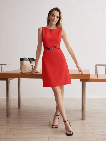 MOTF PREMIUM 鏈條細節對比拼接裙