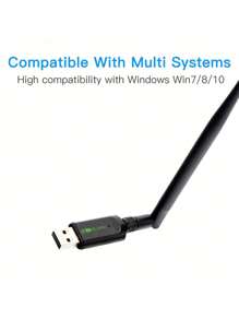 FENVi AC600M USB WiFi BT Adapter Dual Band 2.4/5Ghz Wireless Network External Receiver Mini WiFi Dongle For PC/Laptop/Desktop - Black - View 3