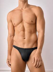 SHEIN DrisQ Men's Solid Color Sexy Hollow Out Simple Bottoms