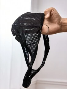 Manfinity Men's Plain Daily Style Briefs Sexy Underwear - Black - View 4