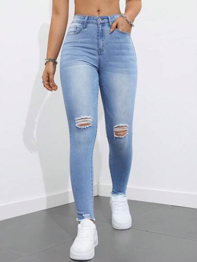 SHEIN EZwear 女士牛仔裤