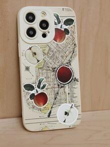 MONSE Cover per cellulare compatibile con iPhone, con stampa casuale, per vacanze - Multicolore - Visualizzare 1