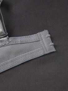 Women's Solid Color Spaghetti Strap Bra, 3pcs/Set - Multicolor - View 6