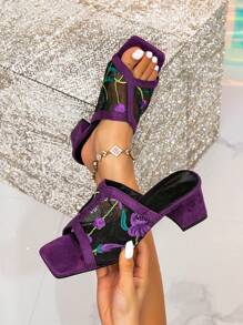 CUCCOO TILAWA Sandalias de tacón alto para mujer para el verano, graduación, baile de graduación, vacaciones, de verano, Halloween