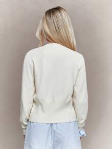 MISSGUIDED Cardigan de manga larga con botones, Top de manga larga para uso en invierno