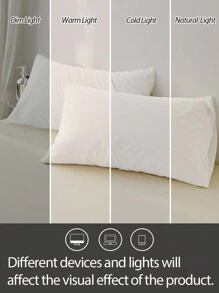 2 Stück 100% Baumwolle Kissenbezüge, weicher Kissenbezug mit Umschlagverschluss für Schlafzimmer, Bettwäsche Zubehör