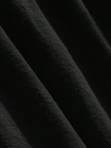 SHEIN EZwear 黑色休閒無背肩帶裙