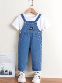 Kleinkind Jungen tägliche bequeme Denim Latzhose für den Freizeitgebrauch