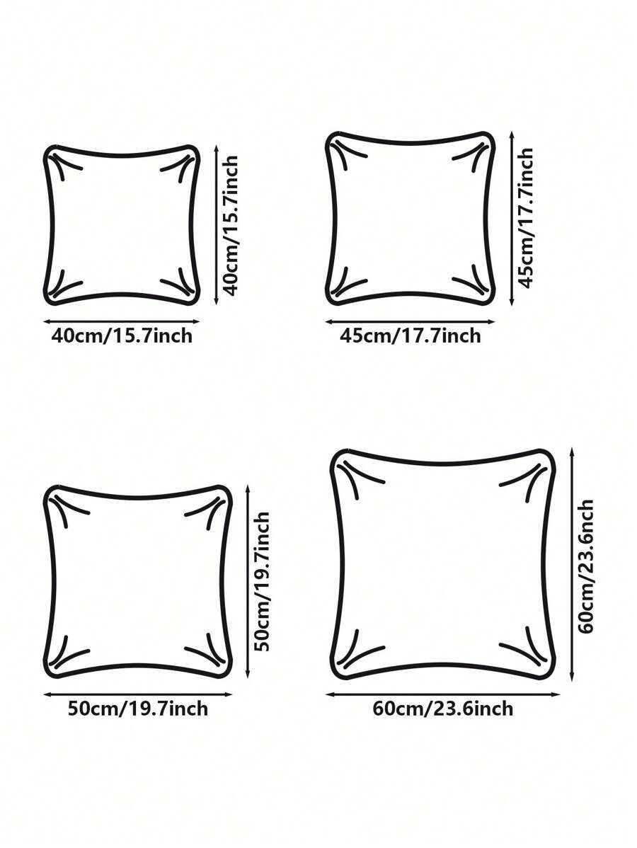 2pcs Cartoon Unicorn Patterned Square Pillowcase, High Definition