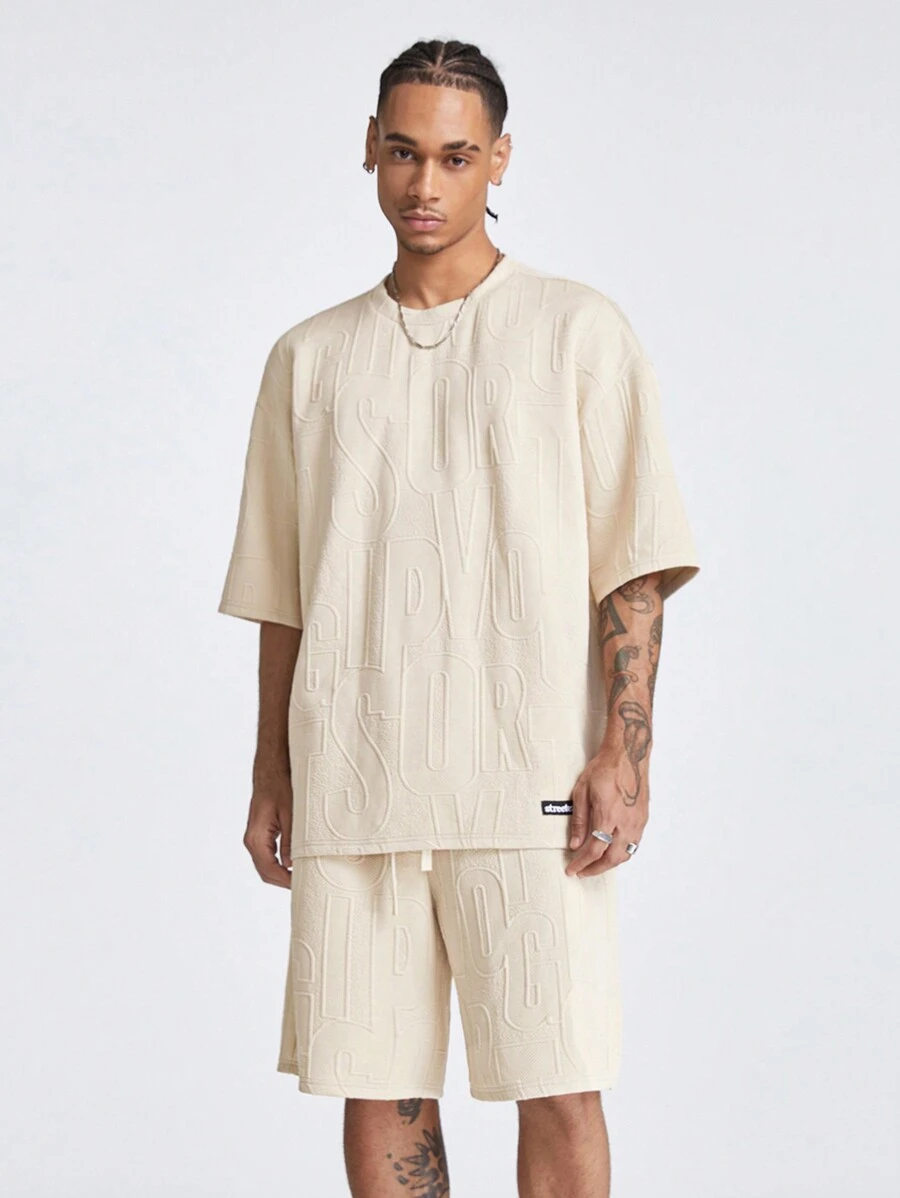 Manfinity VCAY Men's Loose Fit Round Neck Short Sleeve T-Shirt, Suitable For Summer