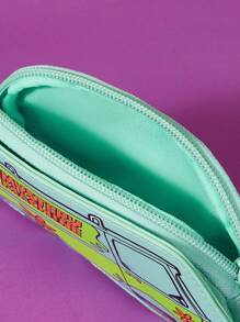 SCOOBY-DOO X SHEIN 1 Pc Cute Style Minimalist Asymmetric Coin Purse For Daily Use,Vacation, Bag Charm - Green - View 6