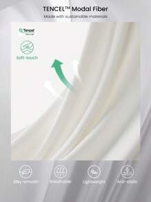 GLOWMODE Modal Reset Restore露肩長袖t恤衫,帶拇指孔,日常輕鬆款 - 白色 - 查看 4