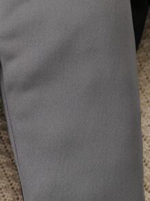 3pcs Baby Girls' Cute Rabbit Embroidery Plush Inner Long Pants Set, Autumn/Winter - Multicolor - View 3