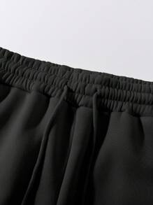 Manfinity Roughcore Men's Skeleton Printed Hoodie And Pants Set - Black - View 6