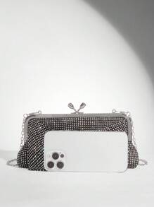 SHEIN BAE Bolso de noche para fiesta de mujer, elegante y versátil para uso diario y fiestas - Negro - Ver 4