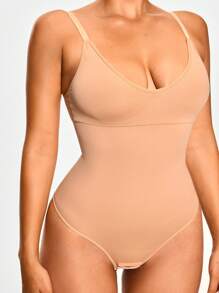 SHEIN Shape Seamless Shapewear Bodysuit, Body Shaper, Tummy Waist Control Bust & Butt Lifter With Adjustable Straps