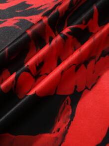 Manfinity LEGND 男士圆领骷髅印花休闲夏季短袖T恤，万圣节服装 - 彩色 - 查看 8