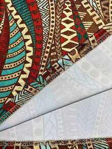 INAWLY Áo quây ngày lễ in họa tiết cổ điển Plus Size dành cho nữ cho mùa hè - Nhiều màu - Xem 3