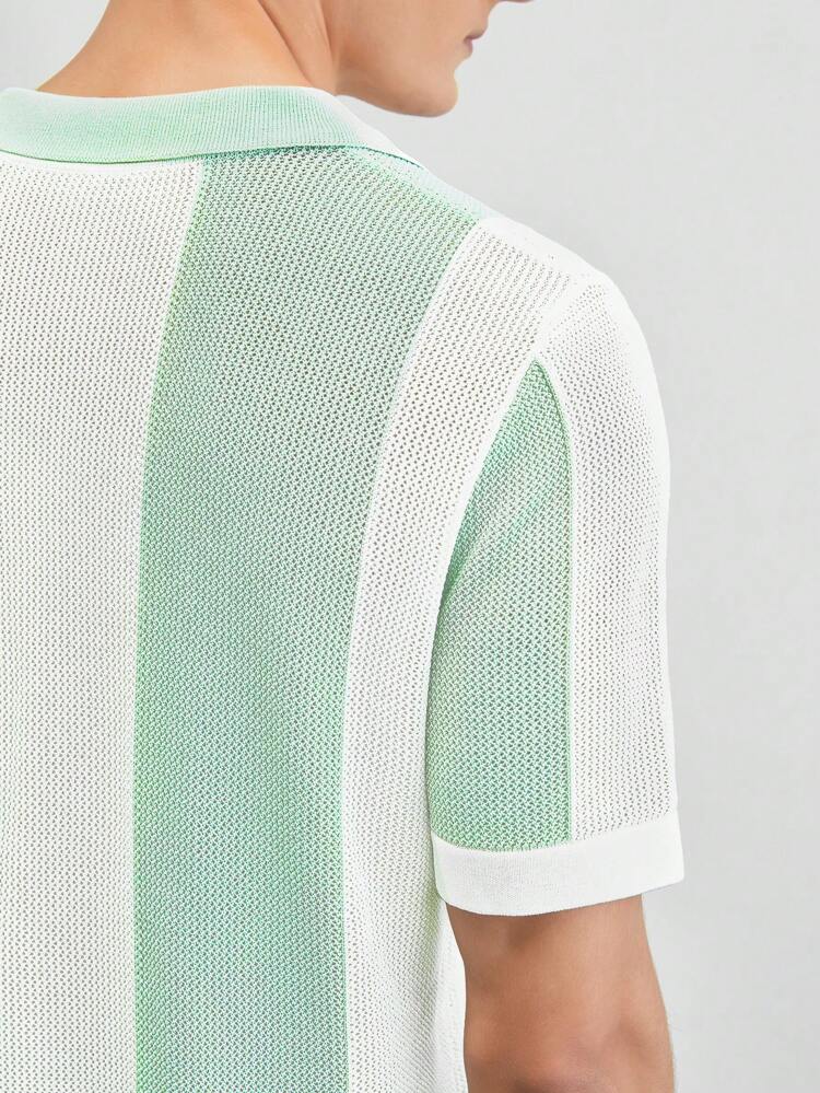 Men's Casual Short Sleeve Knit Top