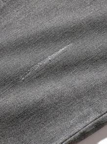 SHEIN 青少年男孩休闲时尚灰色舒适弹力牛仔裤，适合日常穿着和返校穿着