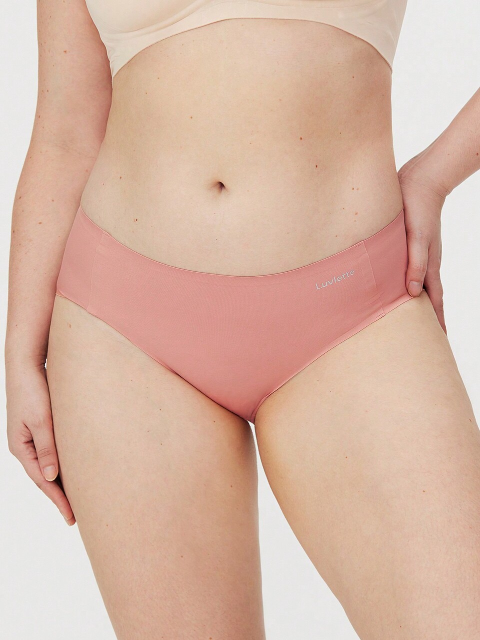 3-Pack Mid Waist No-Show Briefs Women Underwear Panties Set