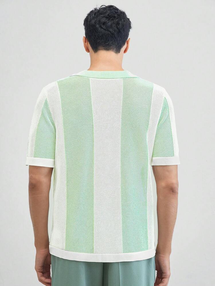 Men's Casual Short Sleeve Knit Top