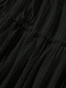 Soleia Einfarbiger Damenrock Mit Paperbag-taille