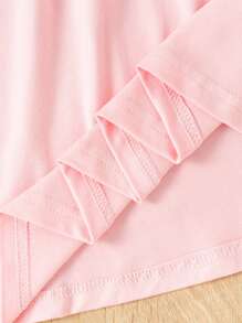 SHEIN Vintaside Kids Young Girl 5pcs/Set Simple Solid Color Casual Spaghetti Strap Dress, School, Campus, College - Multicolor - View 4