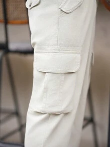 Manfinity Homme Pantaloni in denim dritti grigi chiaro, casual e ampi dal taglio vintage americano per uomo
