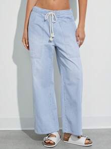 WESTFADE Jean cheville en coton denim rayé Top de gamme