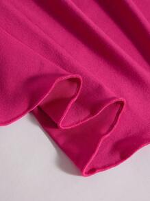 Plus Size Summer Casual Low Cut Hollow Out Asymmetrical Hem Cami Pajama Top