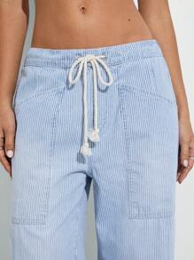 WESTFADE Jean cheville en coton denim rayé Top de gamme