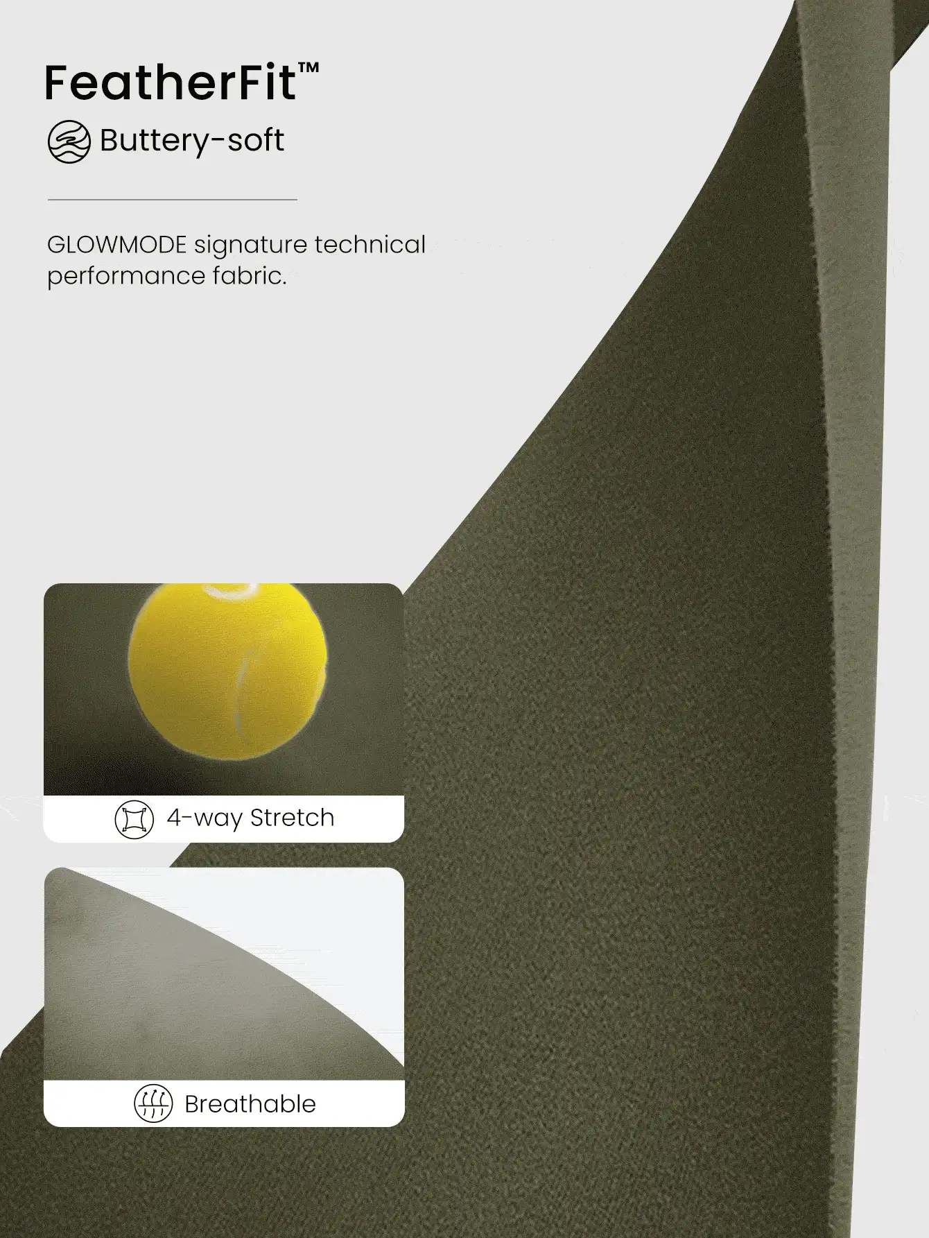 GLOWMODE FeatherFit™ Strappy Back Sports Bra Tank Top Low Impact Yoga Daily Gym Fall Winter