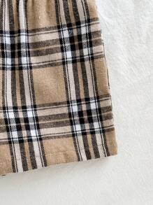 Cozy Pixies Bé Trai, 2 Chiếc Áo Sơ Mi Họa Tiết Gấu Khối Màu Kẻ Sọc Có Cổ Áo Ngắn Tay Và Quần Short Thường Ngày - Màu xanh lam - Xem 7