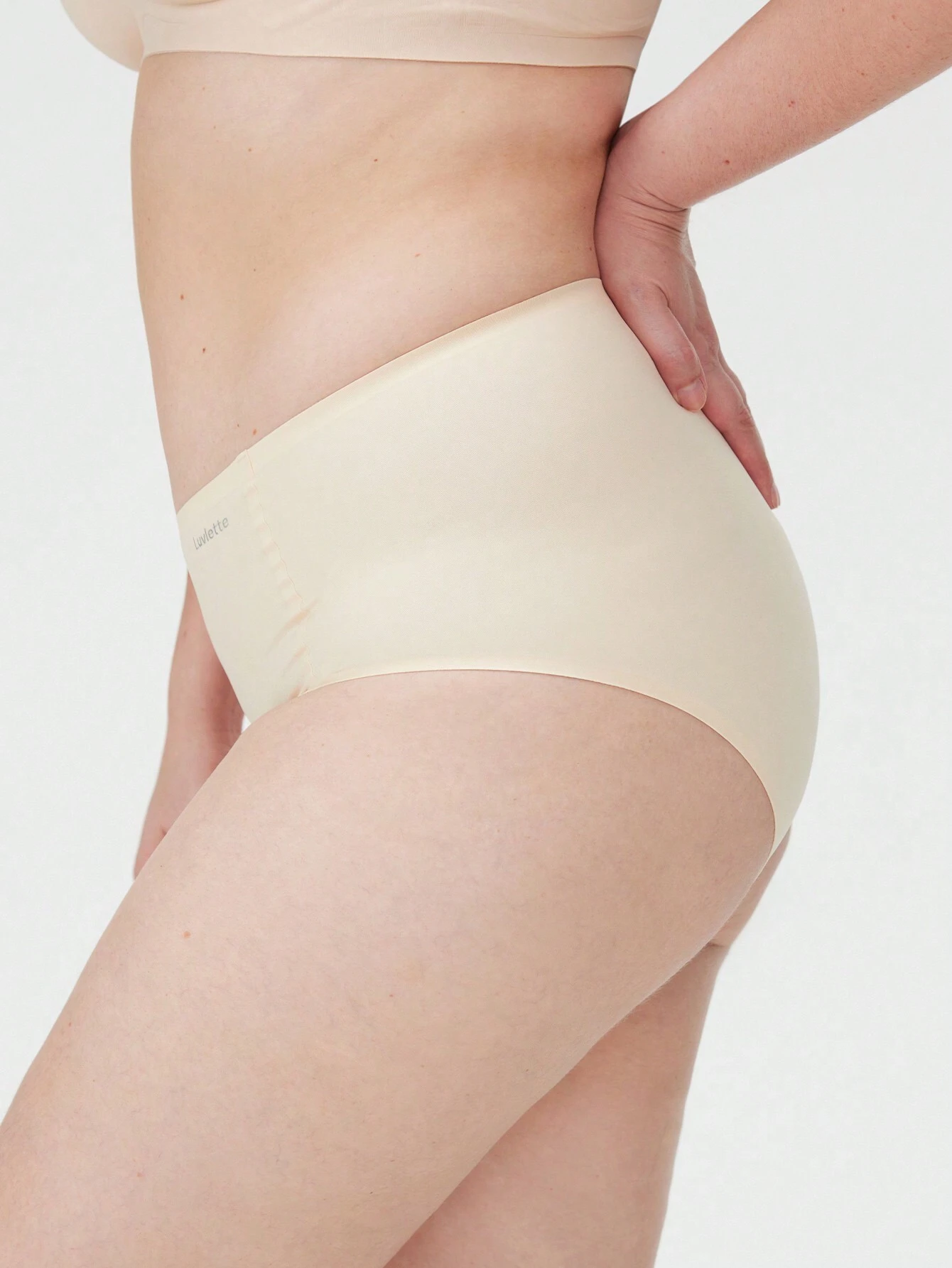 3er-Pack Damen Basics Höschen mit hoher Taille und unsichtbarem Tragekomfort