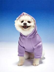 PETSIN 1 pieza Capucha con disfraz de tiburón para mascotas en color morado, mantiene a las mascotas abrigadas, para gatos y perros