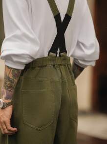 RivetRise Quần jean nam phong cách cổ điển quân đội màu xanh lá cây denim - xanh quân đội - Xem 4