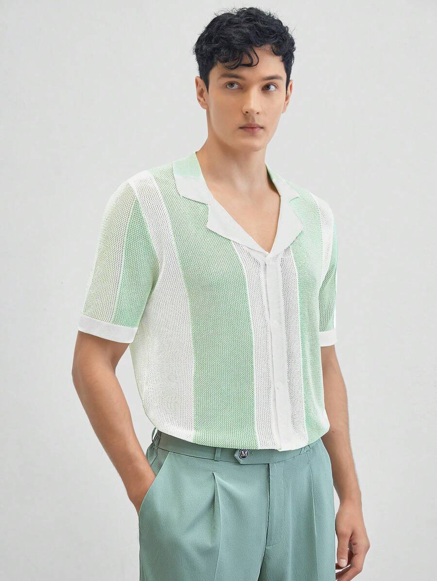 Manfinity VCAY 男士休閒短袖針織上衣