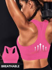 SHEIN Sports Đồ lót thể thao hàng ngày màu trơn liền mạch cho nữ - Nhiều màu - Xem 4