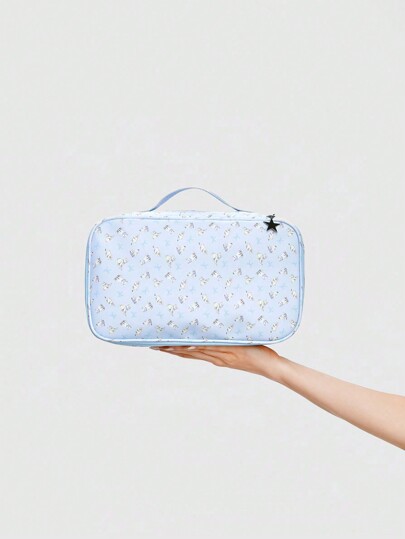 Kawaii Cute Cartoon Cat Travel Storage Bag, Durable, Large Capacity, Hand-Held Bag, Cosmetic Bag 330365