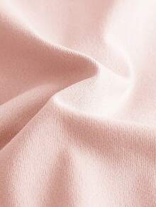 SHEIN 少女寬鬆放鬆肩短袖運動T卹，針織純色帶印字紋路 - 淺粉色 - 查看 10